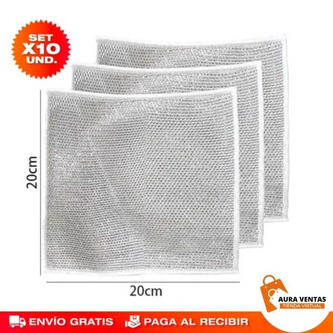 CleanMaster - Set x 10 Paños Mágicos Multiusos