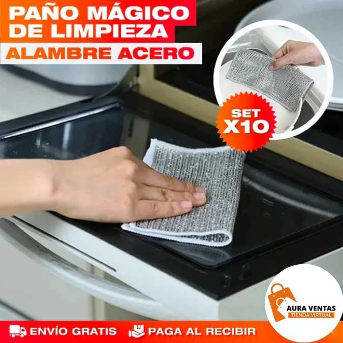 CleanMaster - Set x 10 Paños Mágicos Multiusos