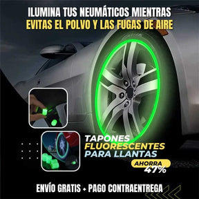 LumiGuard® Tapa de Válvula Fluorescente x 4 unidades.